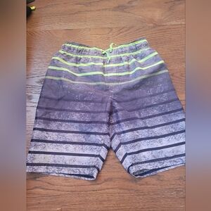 Under Armour Gray and Green Swim Shorts